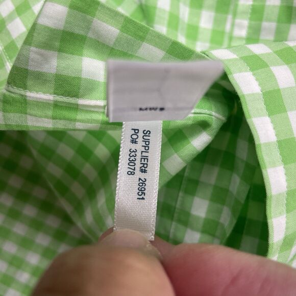 Ralph Lauren  Mens Large Classic Fit Button Down Green Gingham Long Sleeve-L - Picture 10 of 12